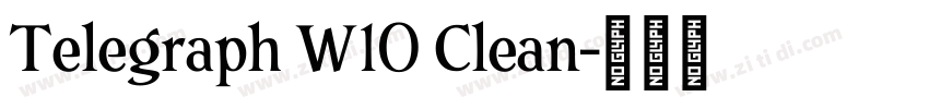 Telegraph W10 Clean字体转换